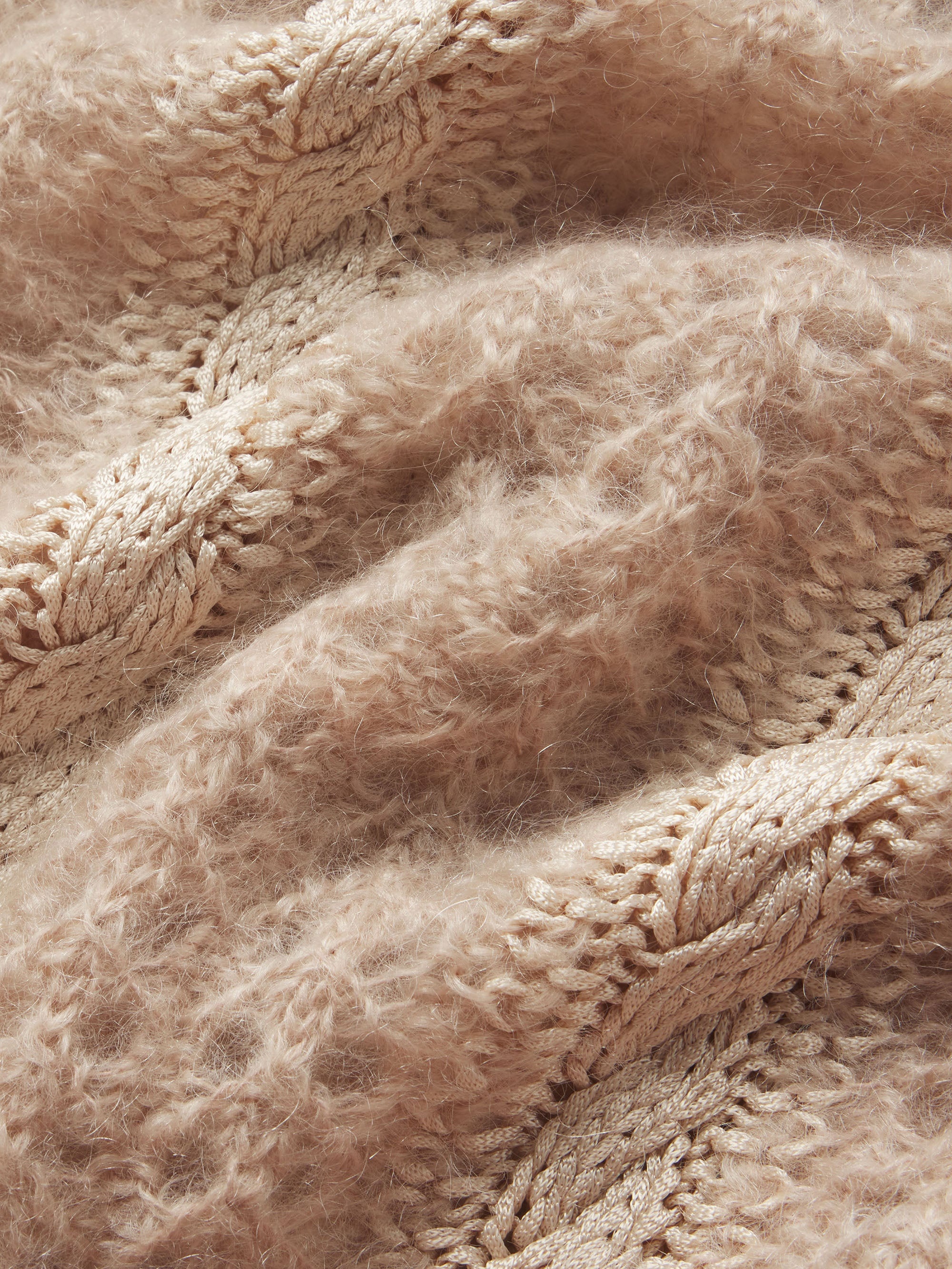 Femme Cable Mix Sweater in Blush Multi - 4