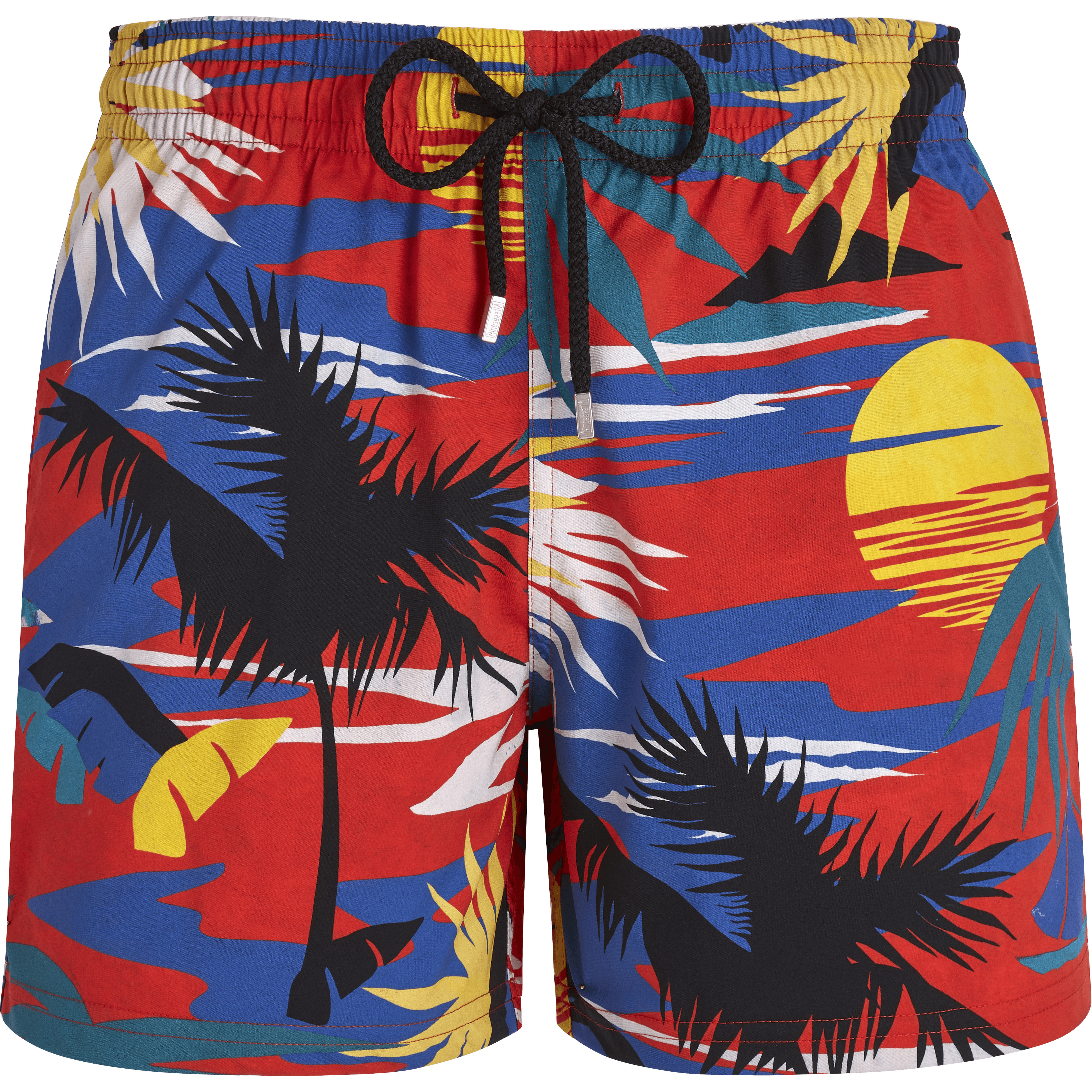 Men Stretch Swim Trunks Hawaiian Stretch - Vilebrequin x Palm Angels - 1