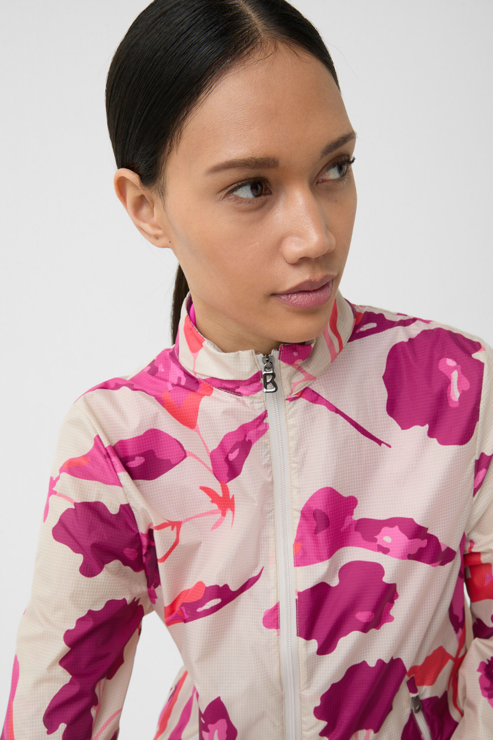 Sofie functional jacket in Beige/Pink - 5