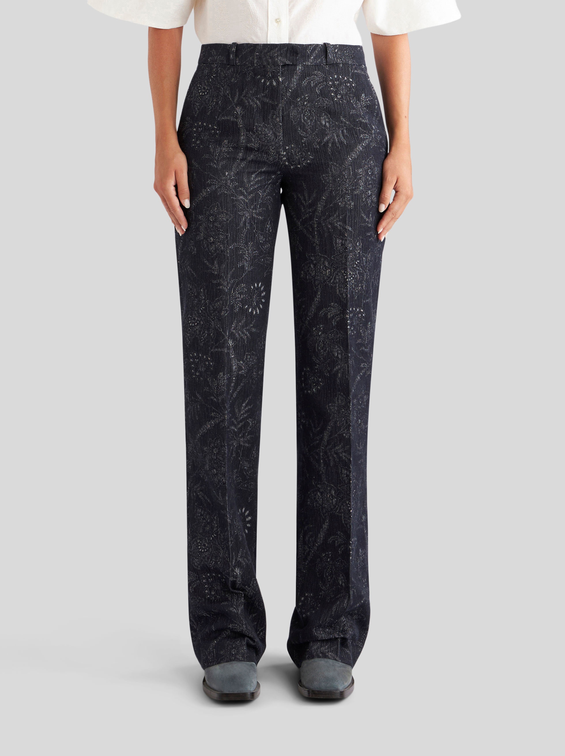 TAILORED JACQUARD TROUSERS - 2