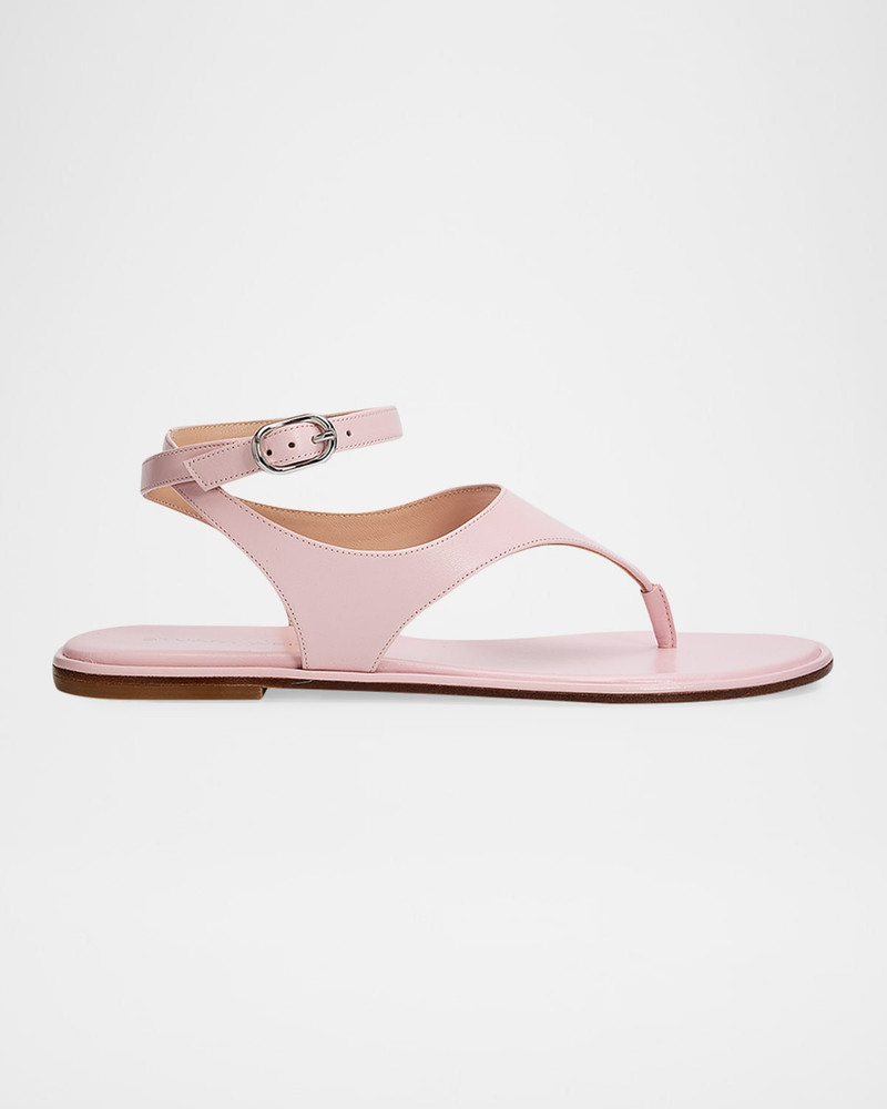 Marley Nappa Leather Flat Thong Sandals 1