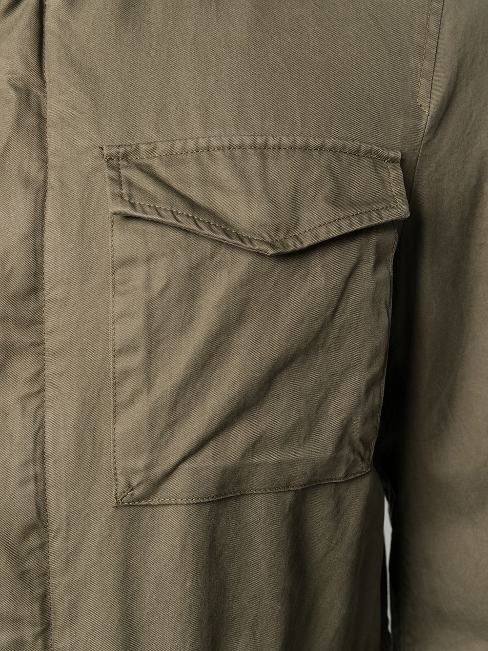 cargo-pocket military jacket - 5