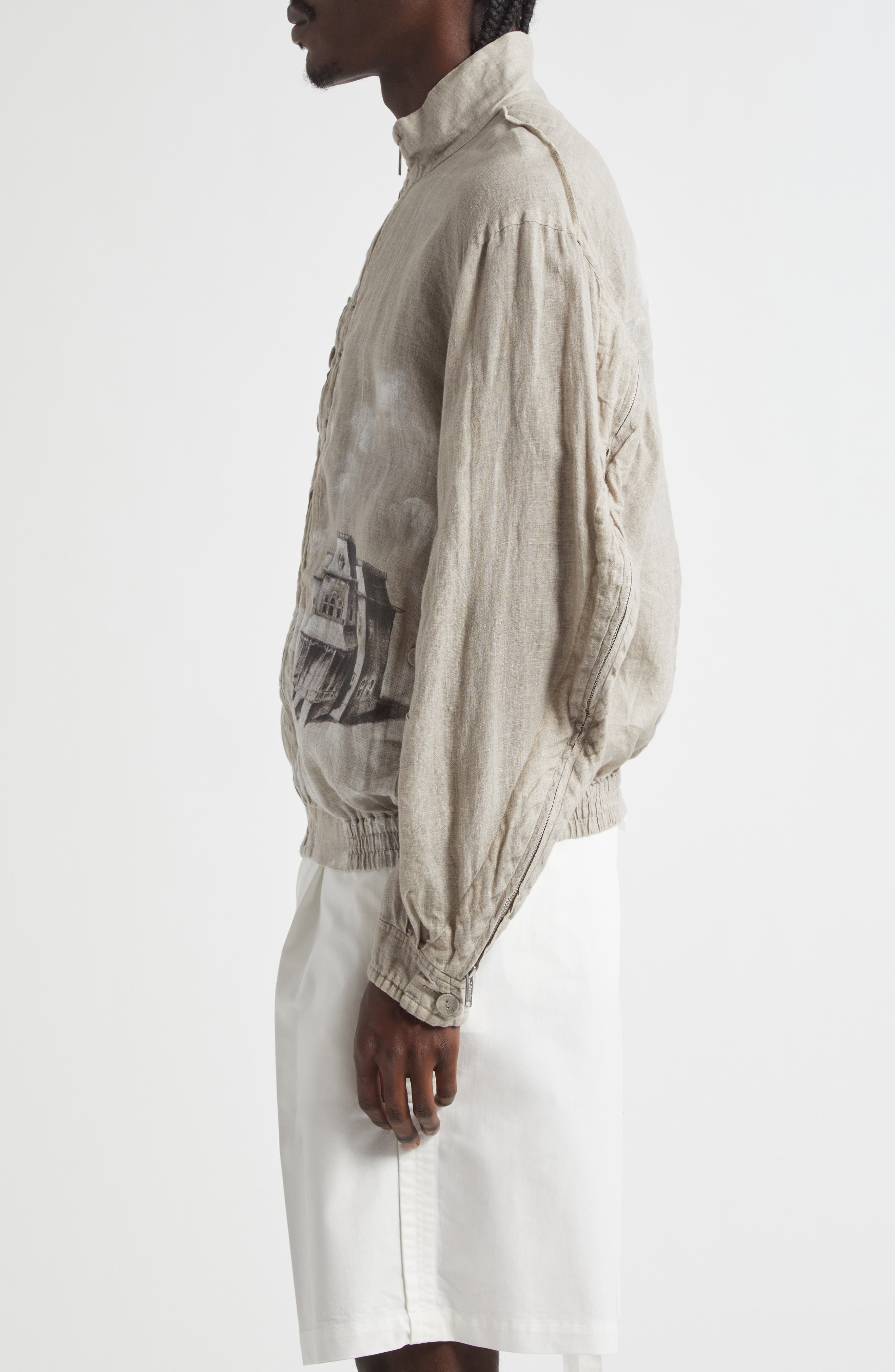 Undercover Linen Jacket in Natural Base at Nordstrom - 4
