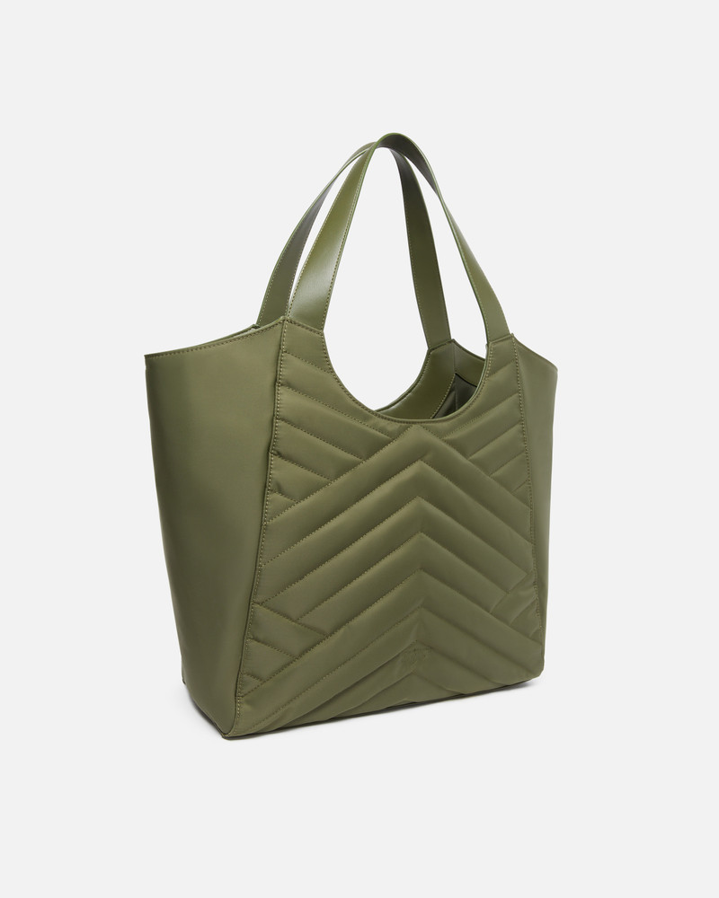 PINKO SHOPPER BAG IN PUZZLE-QUILTED RECYCLED FABRIC outlook