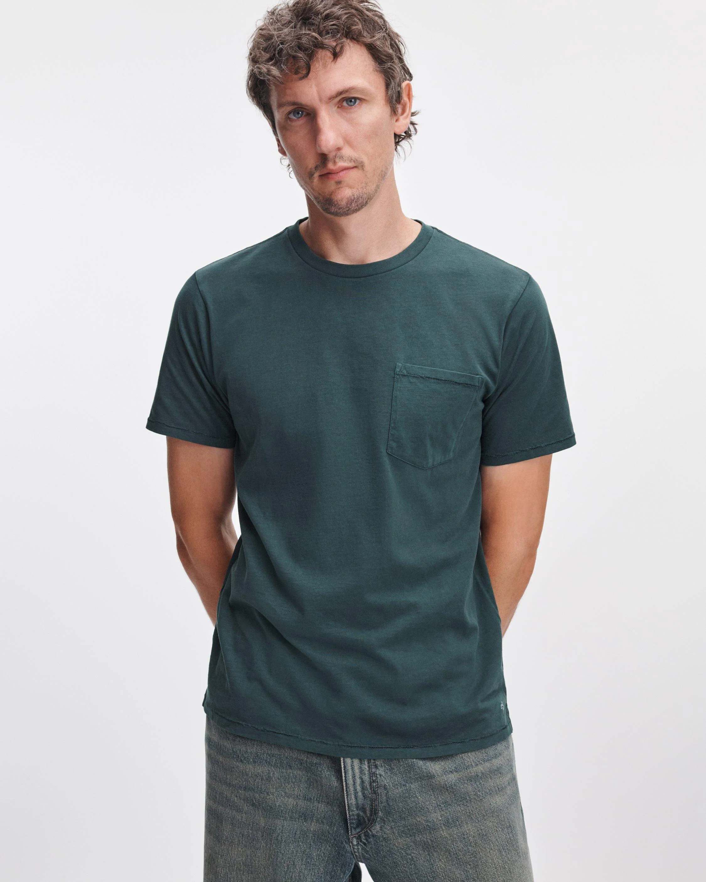 Garment-Dyed Pocket Tee - 1