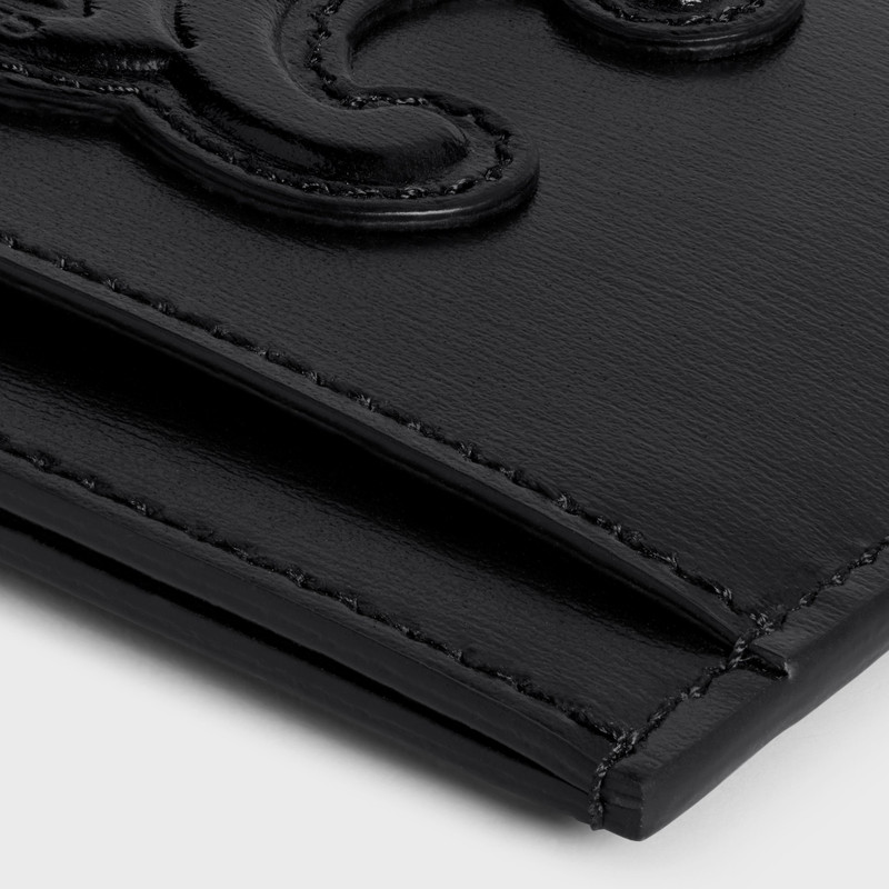 CARD HOLDER CUIR TRIOMPHE IN SHINY CALFSKIN 4