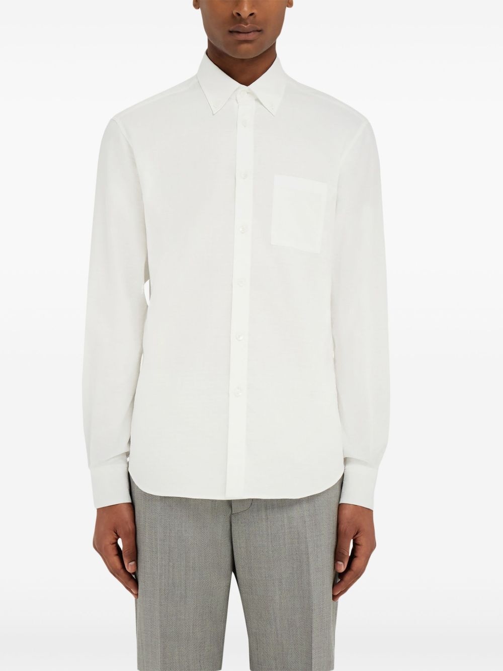 long sleeved cotton shirt - 3