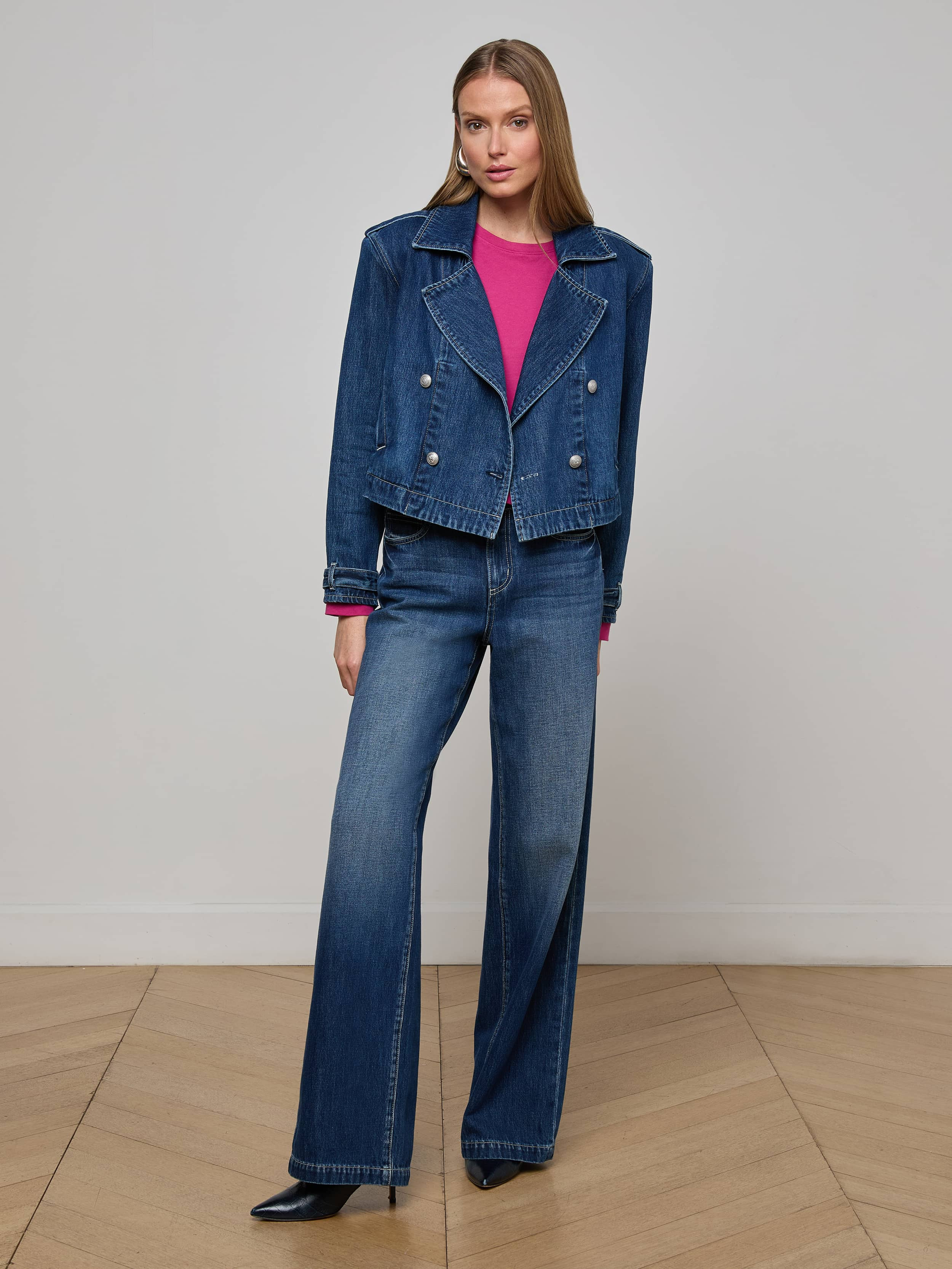 Maddox Denim Trench Coat - 4