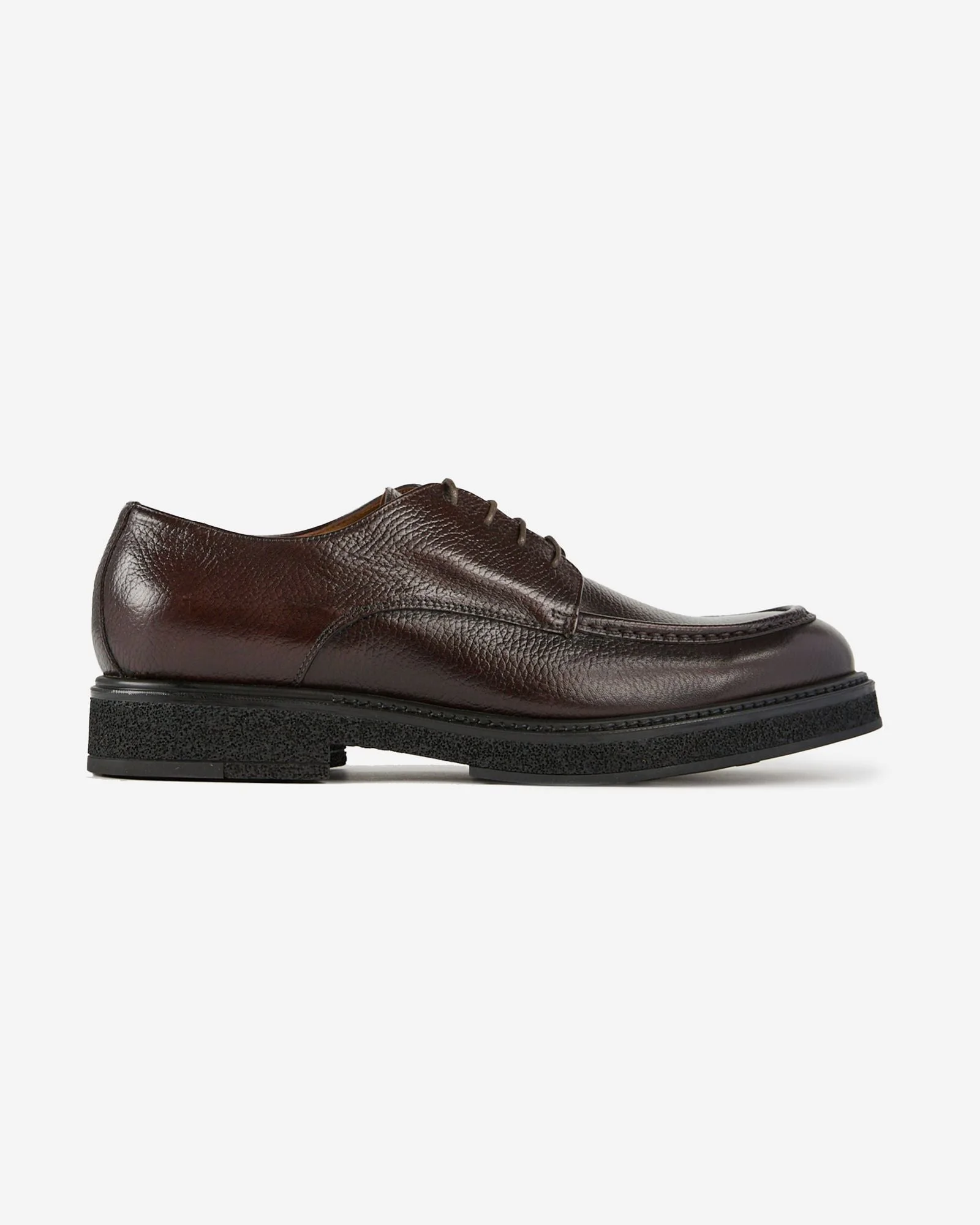 Lace-up shoe in hammered leather - 1