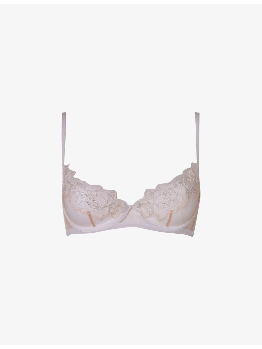 Lindie underwired embroidered floral mesh bra - 2