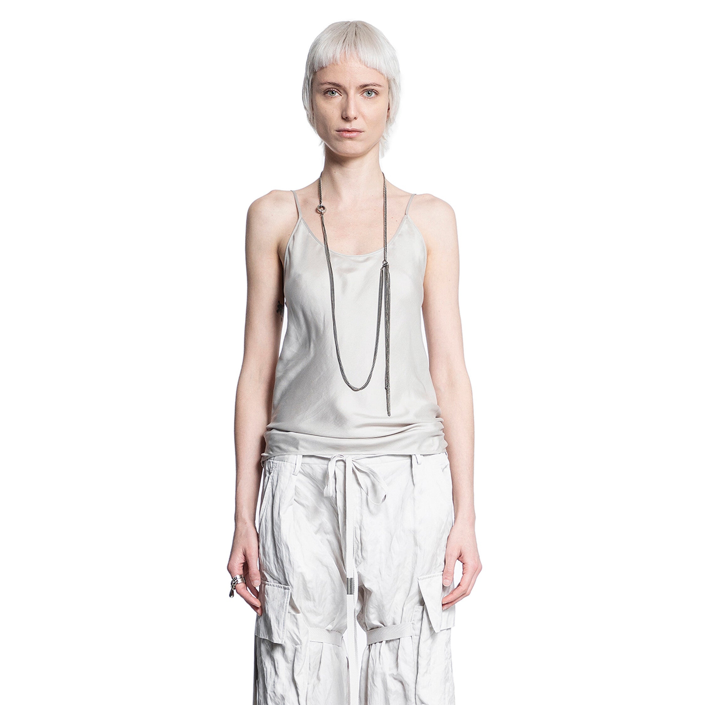 ANN DEMEULEMEESTER WOMAN BEIGE TOPS - 5