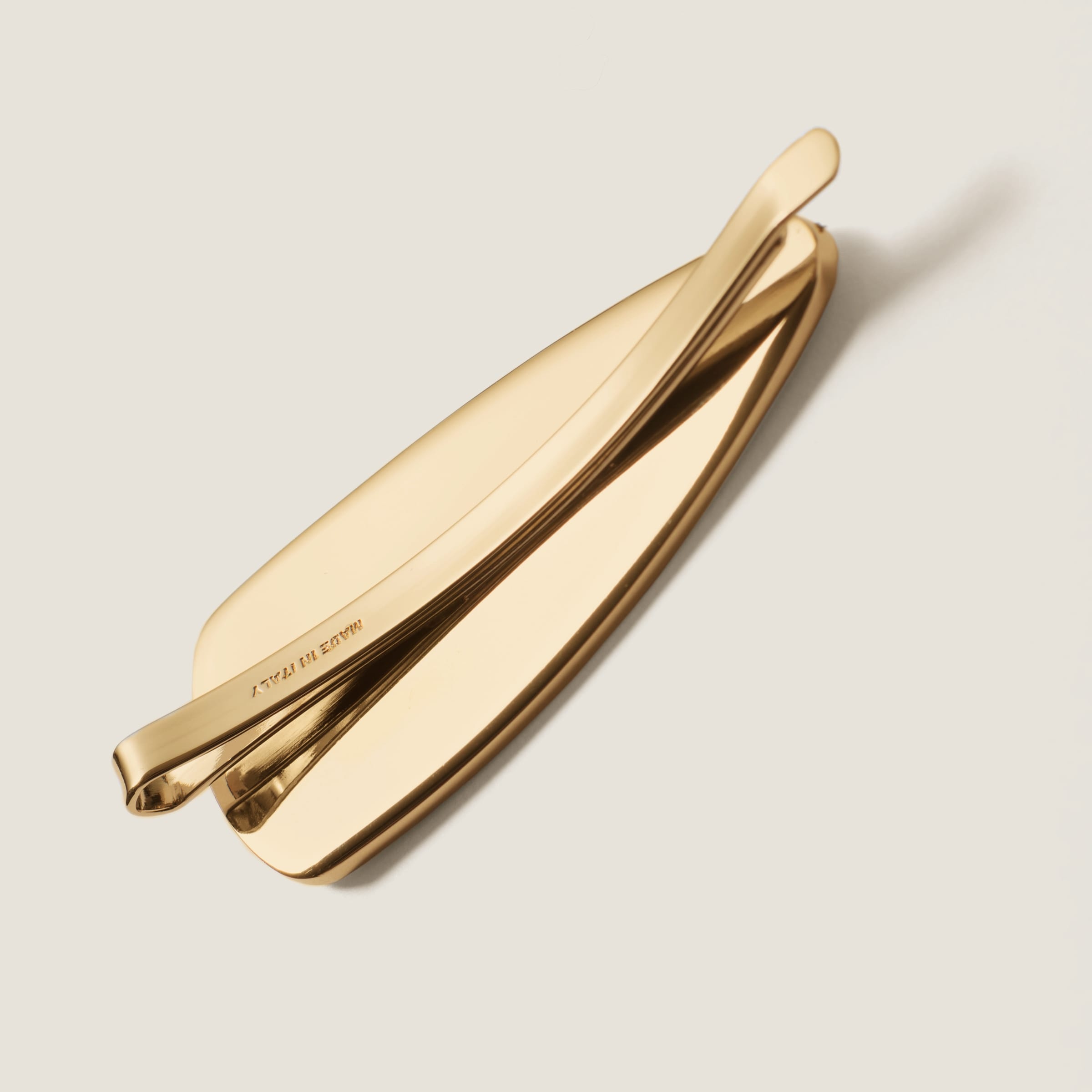 Enameled metal hair clip - 3