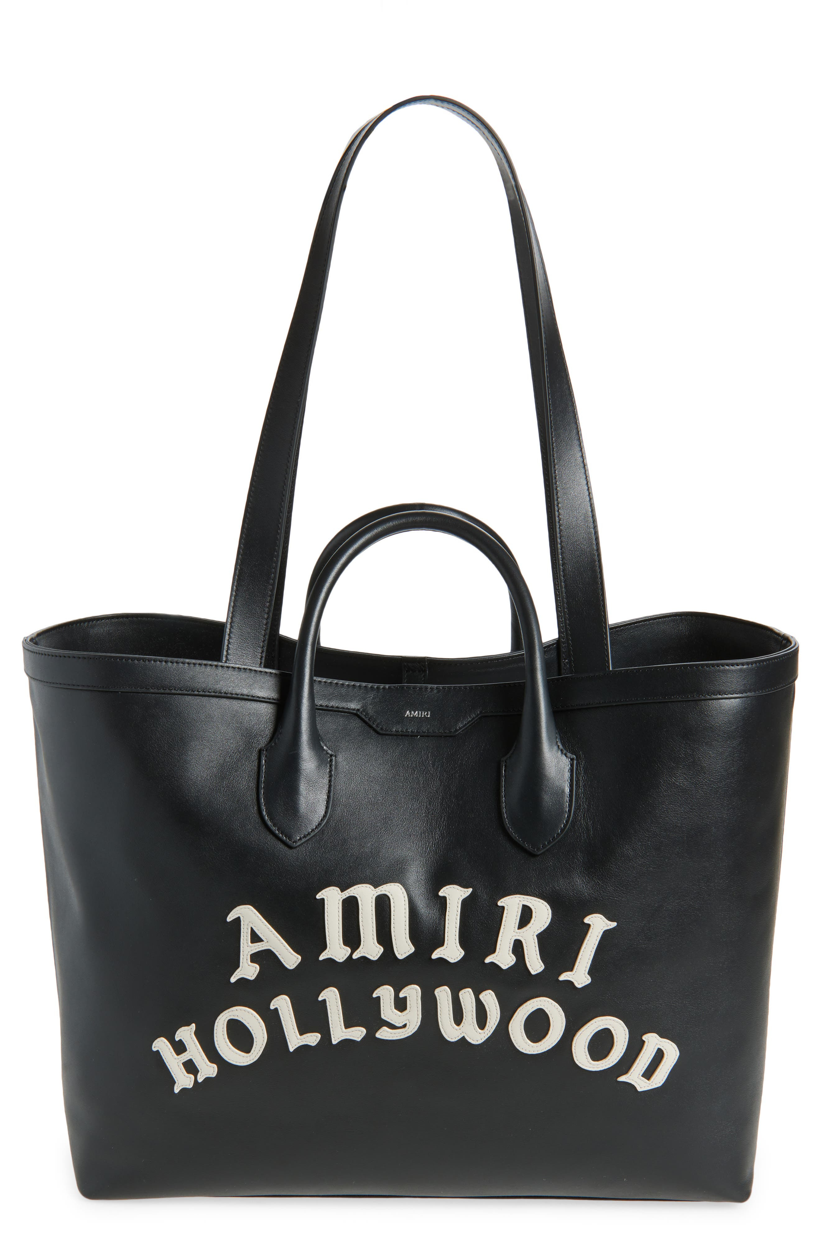 AMIRI Hollywood Leather Tote in Black at Nordstrom - 1