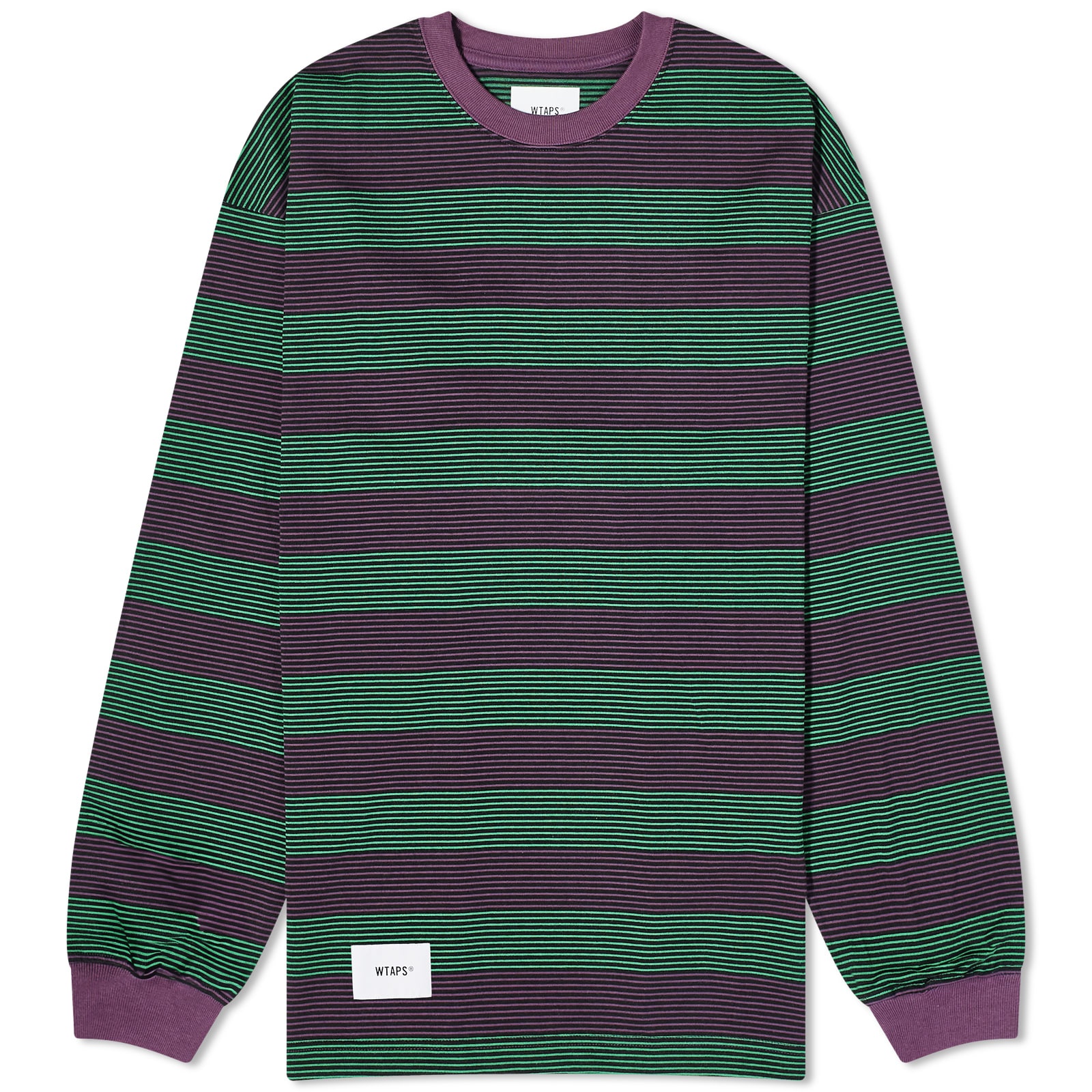 WTAPS Long Sleeve 15 Stripe T-Shirt - 1