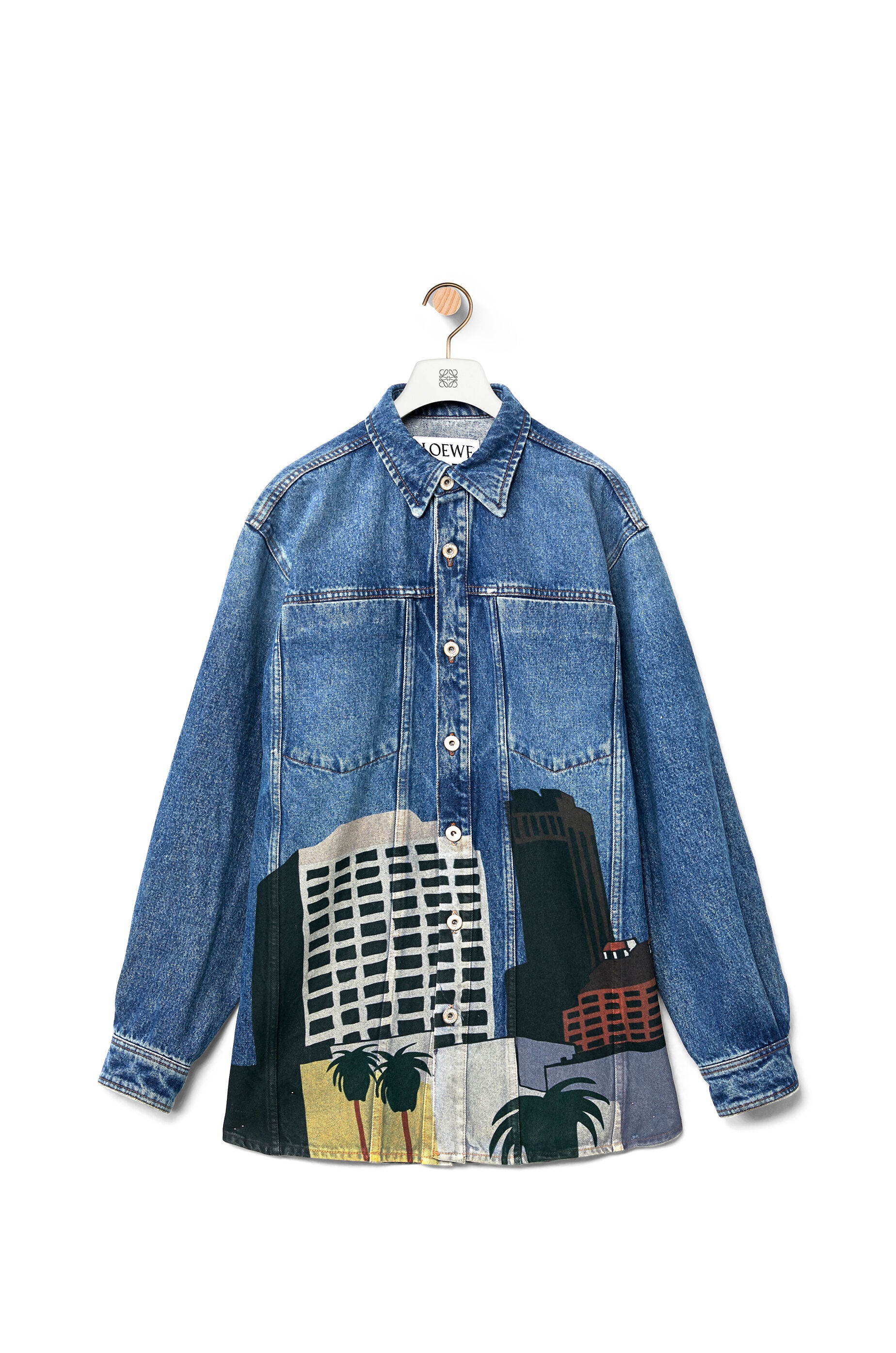 L.A Series denim overshirt in cotton - 1