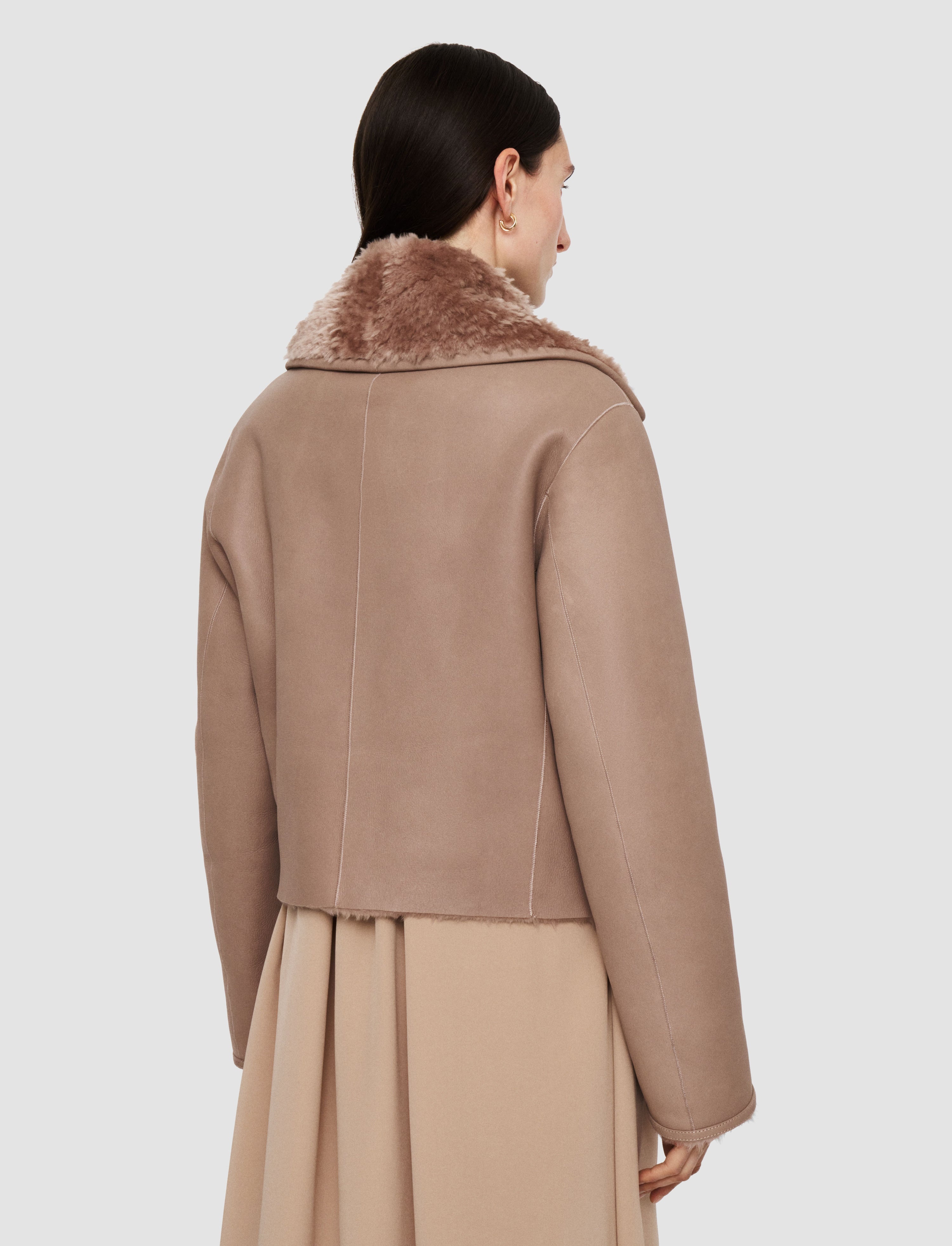 Rousse Textured Shearling Coat - 4