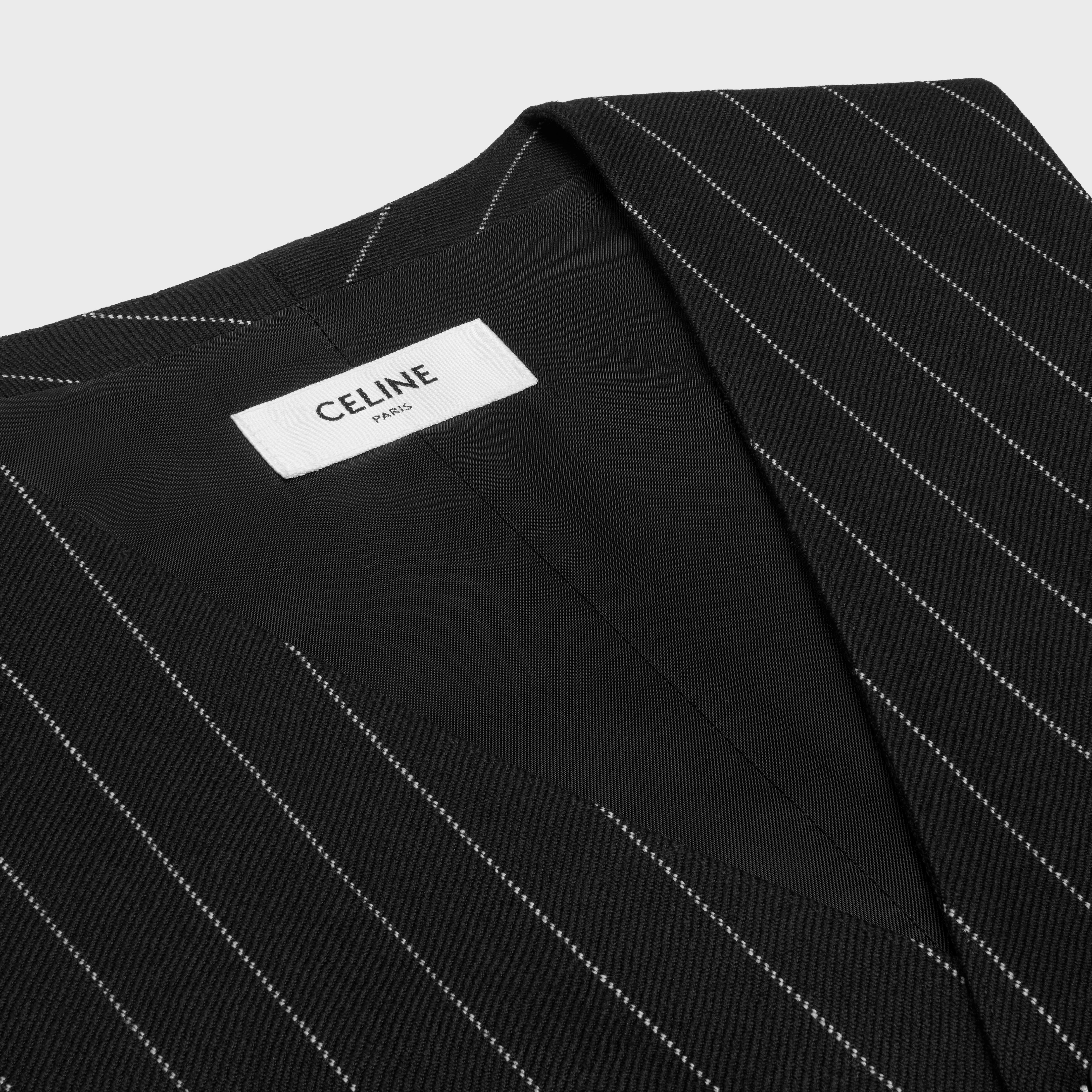 vest in wide pinstripe virgin wool - 3