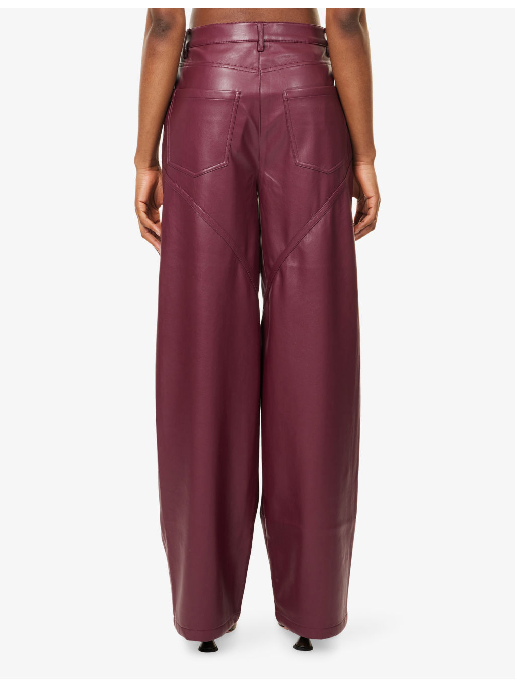 Dixie Straight-Leg Faux-Leather Trousers - 4