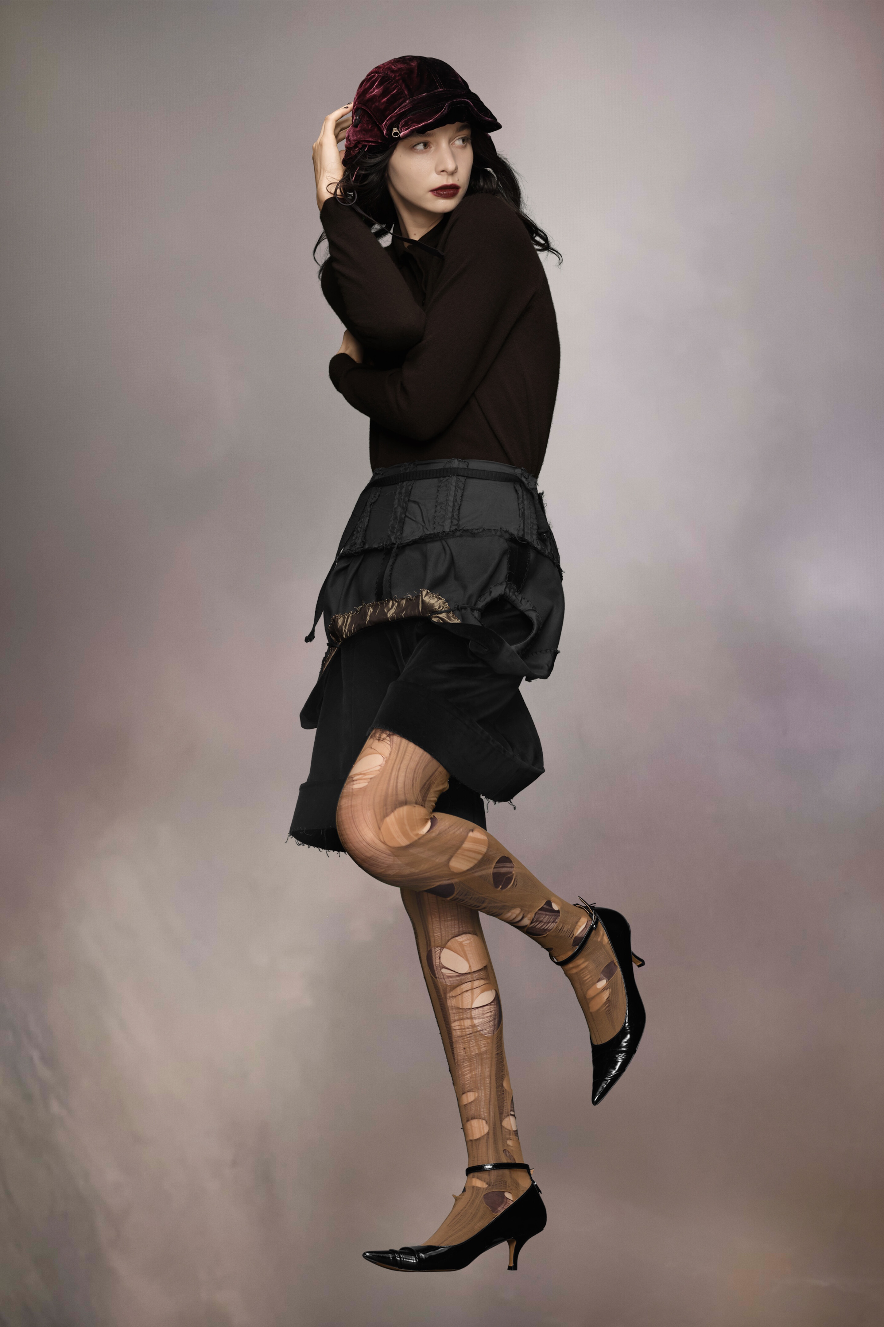 Wool polo-neck top - 4