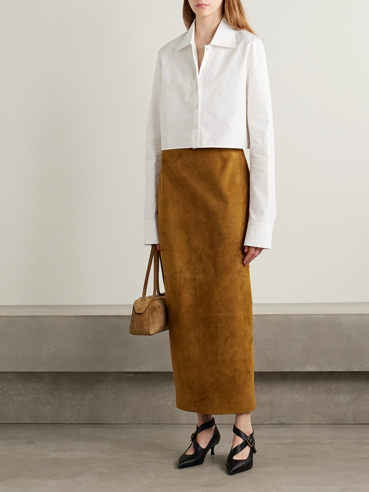 Jasen Cropped Oxford Shirt - 2