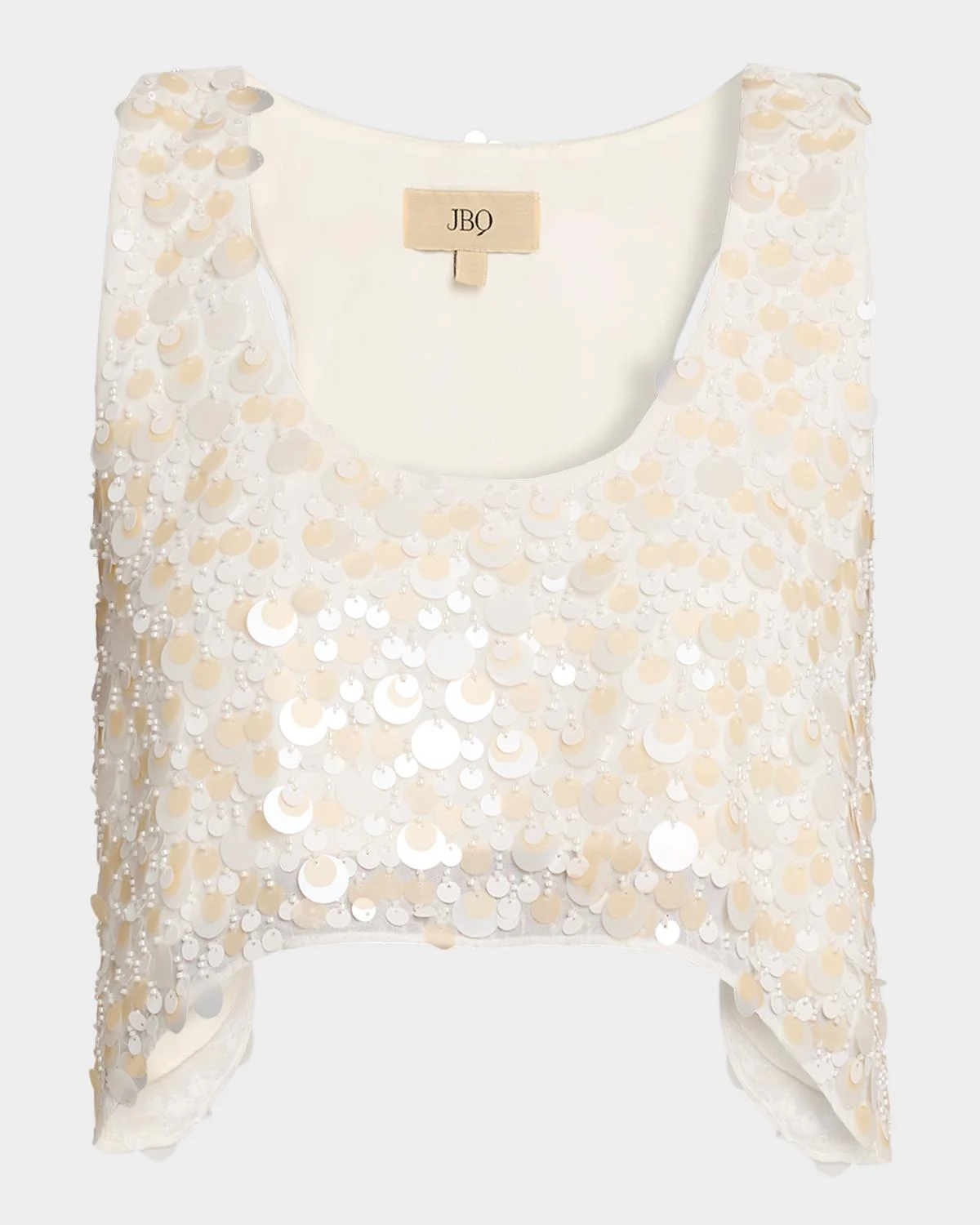 Juliet Sequined Crop Top - 1