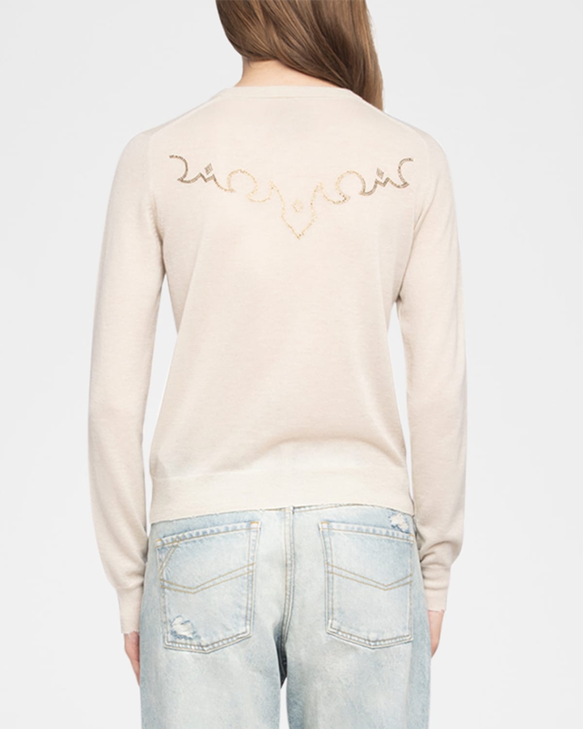 Missya Western Strass Cashmere Cardigan - 3