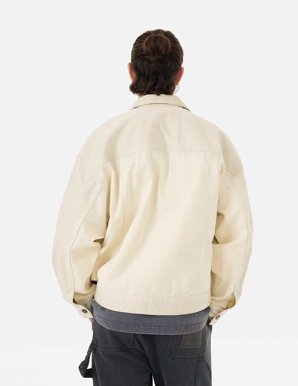 EVISUKURO Garment Dyed Oversized Jacket - 5