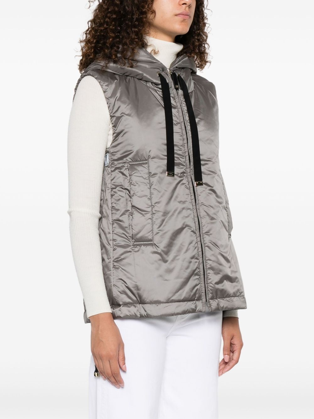 Greengo hooded zip-front gilet - 3