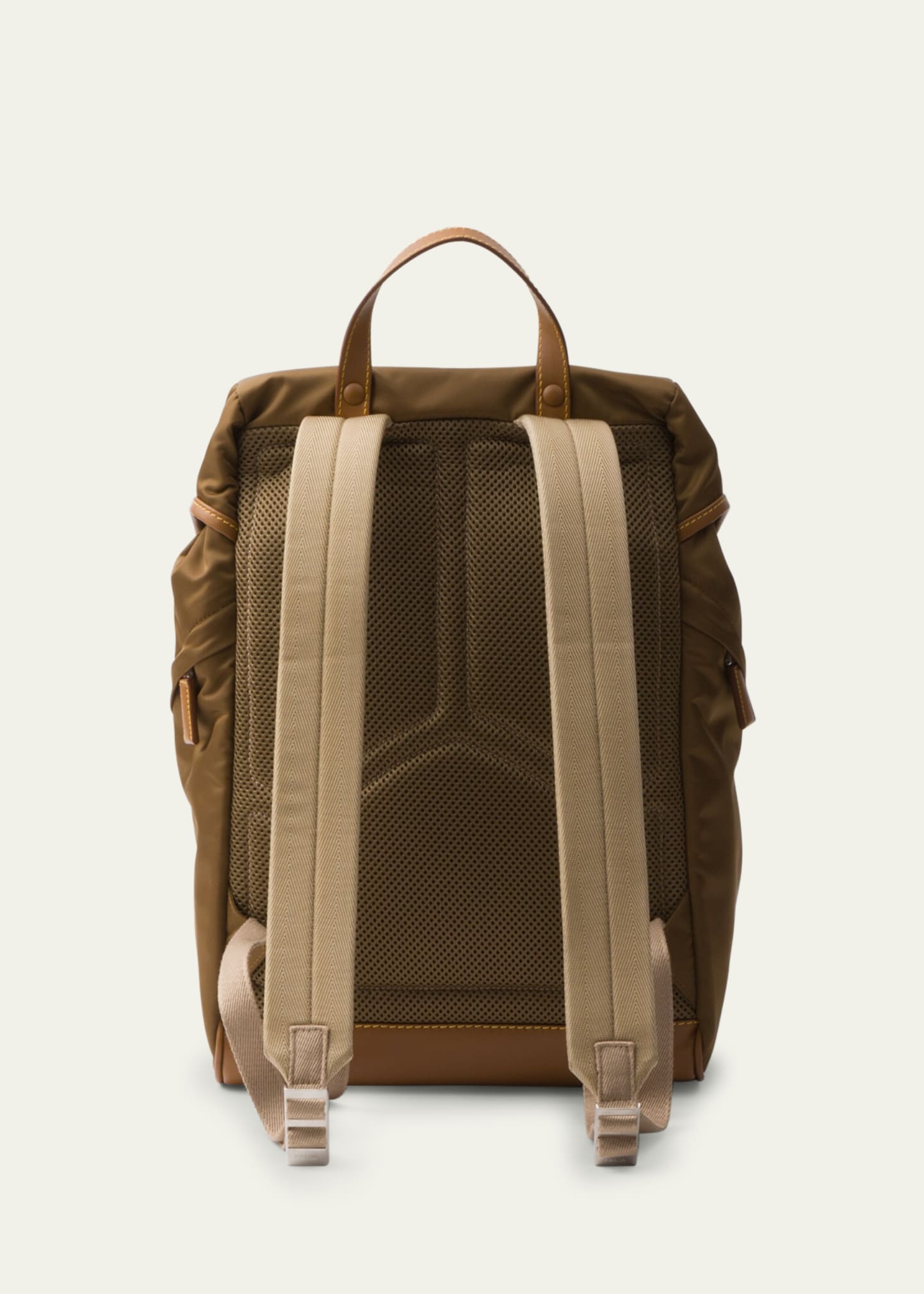 Men's Recycled Nylon and Leather Backpack - 3