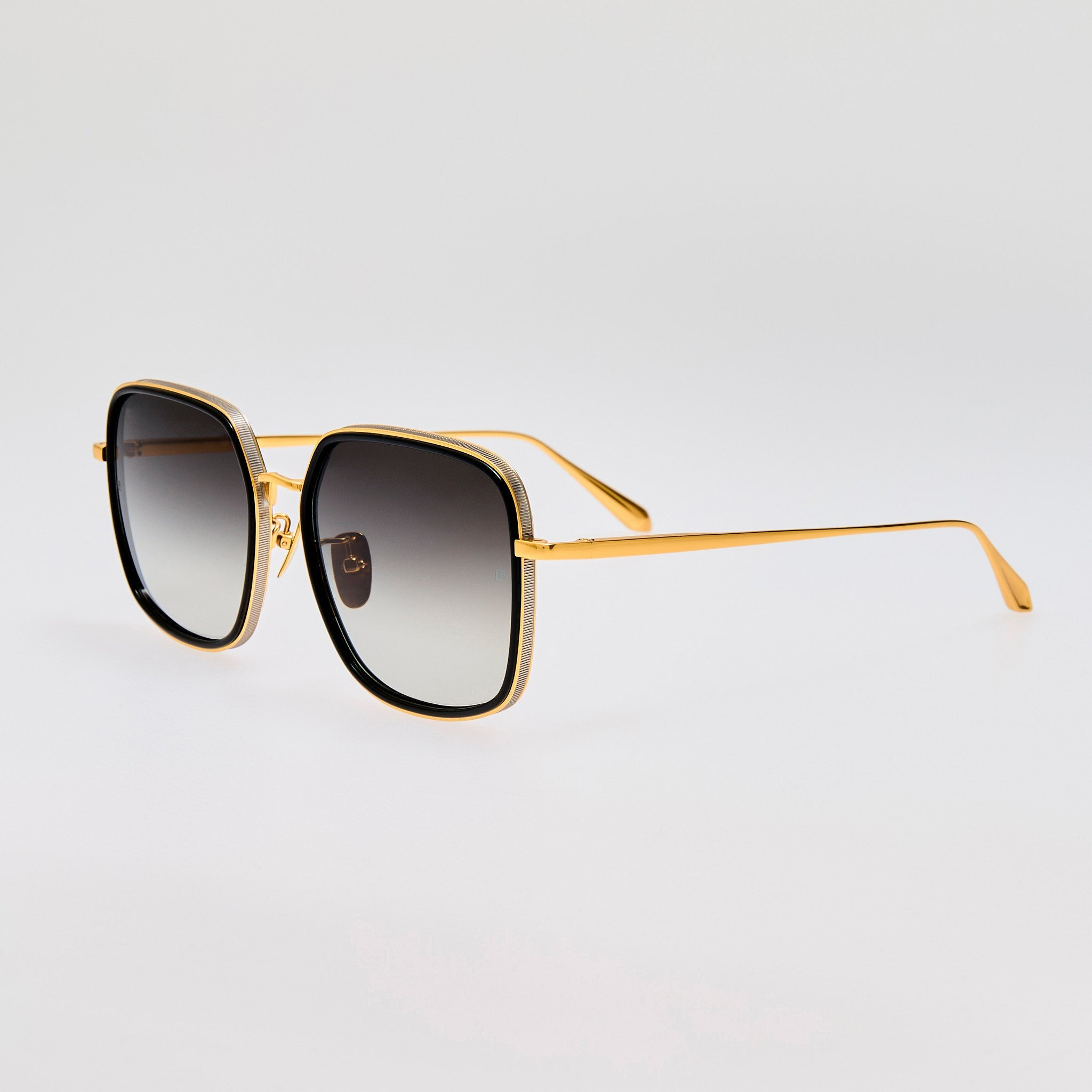 Alicia Sunglasses in Black and Gold - 3