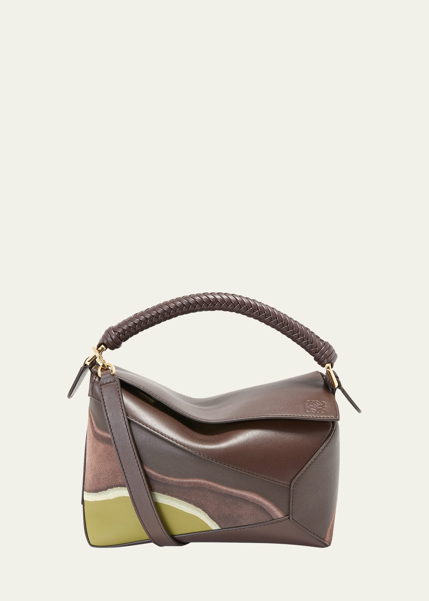 Puzzle Edge Small Top-Handle Bag in Nappa Leather - 1