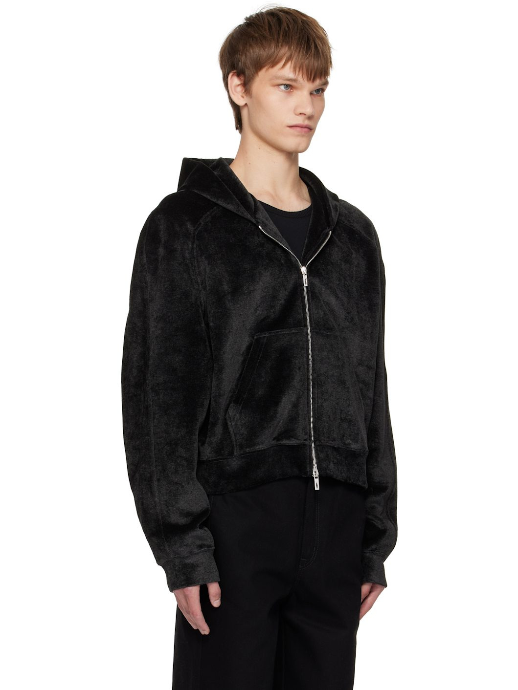 Black Raglan Hoodie - 2