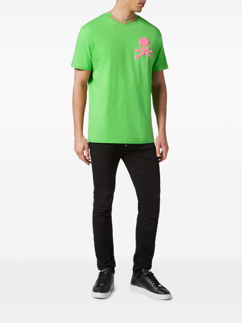 PHILIPP PLEIN Skull&Bones-print cotton T-shirt outlook