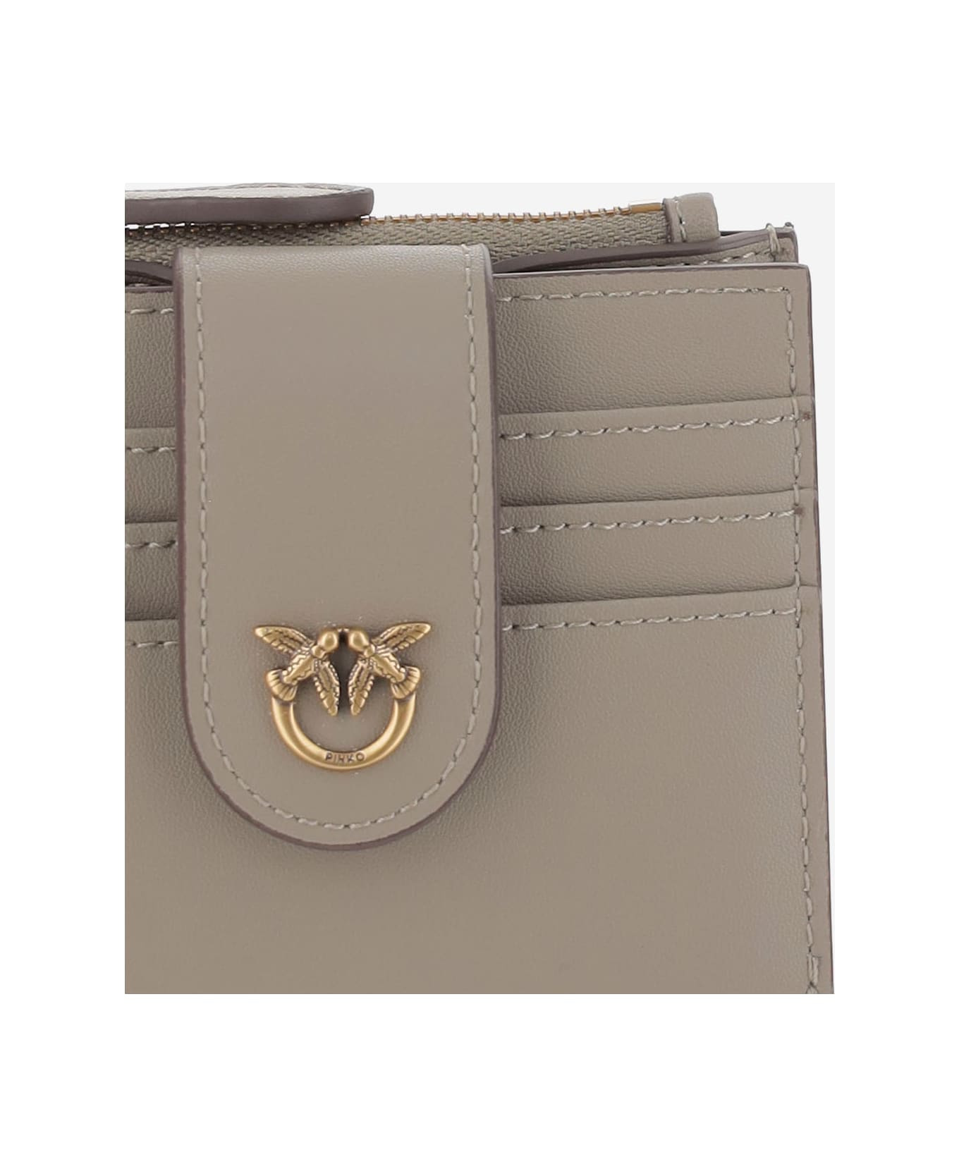 Leather Wallet With Logo - 3