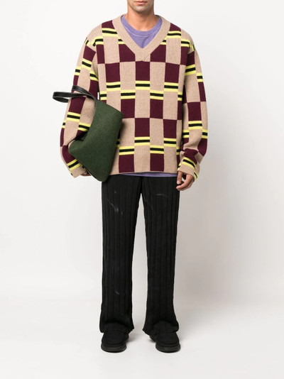 The Elder Statesman intarsia-knit long-sleeve jumper outlook