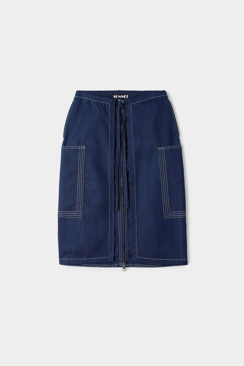 CARGO DOUBLE SKIRT / blue 1