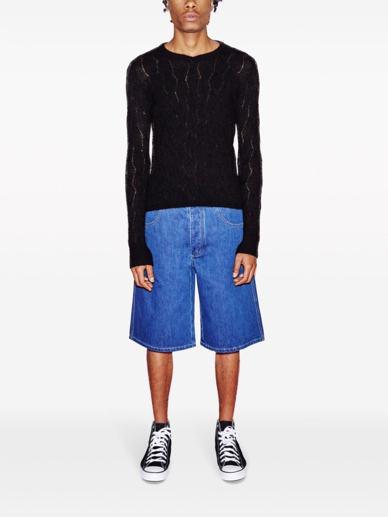 ROSETTA GETTY x Violet Getty pointelle-knit jumper outlook