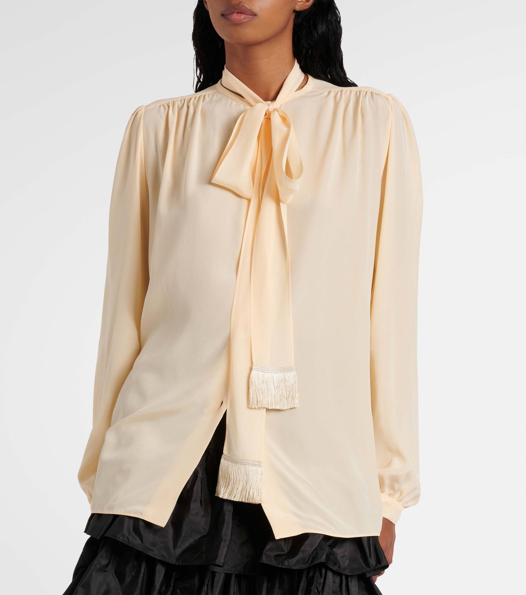 Silk crêpe de chine shirt - 6