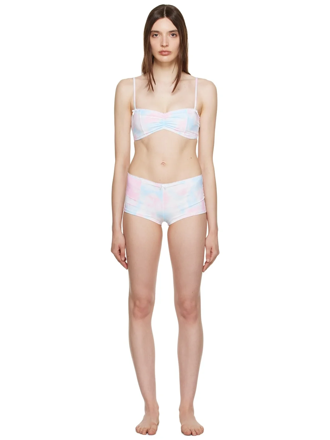 SSENSE Exclusive White & Pink Cleo & Genevieve Bikini - 1