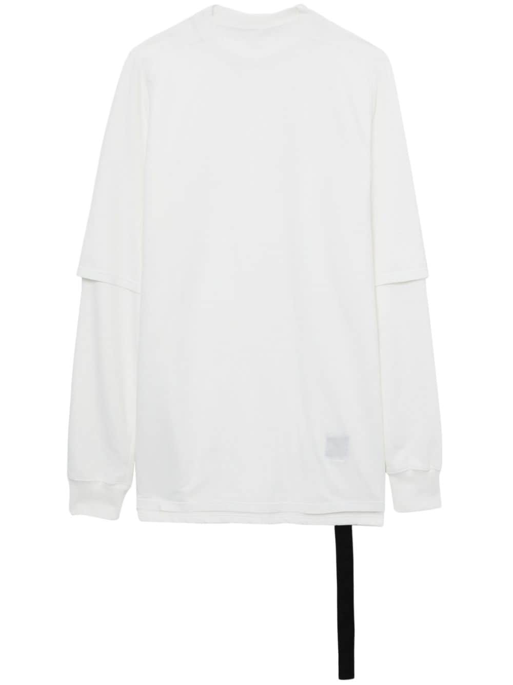 layered drawstring sweatshirt - 1