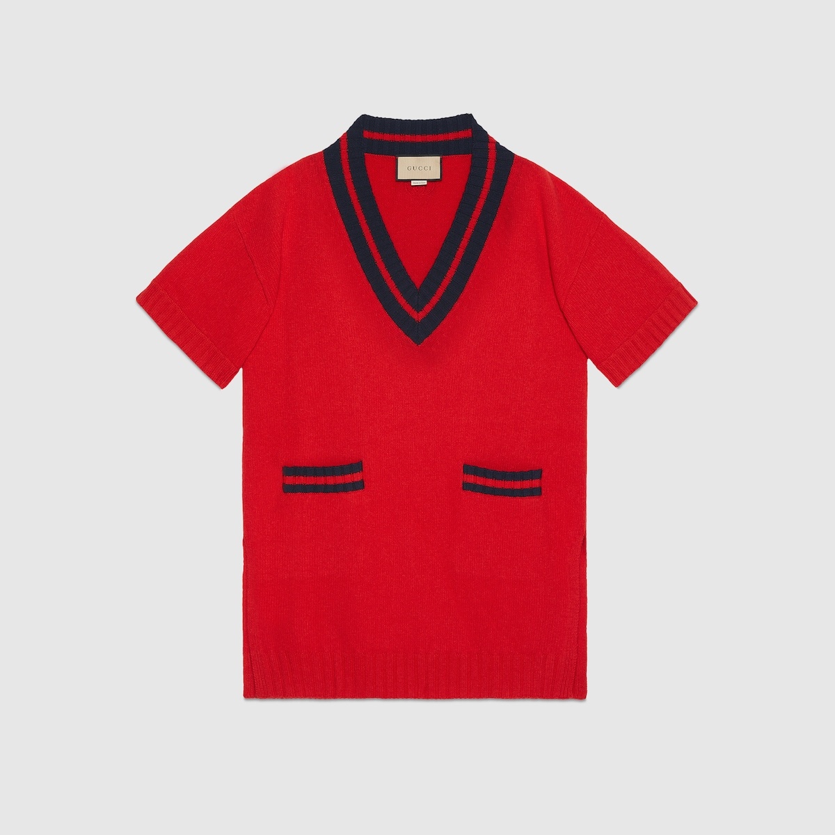 Wool dress with Interlocking G - 1