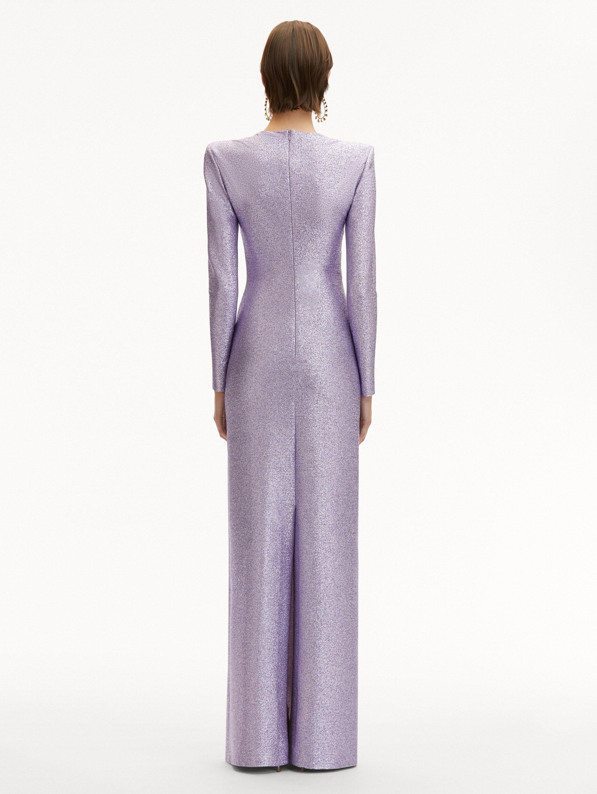 LAMÉ COLUMN GOWN - 3