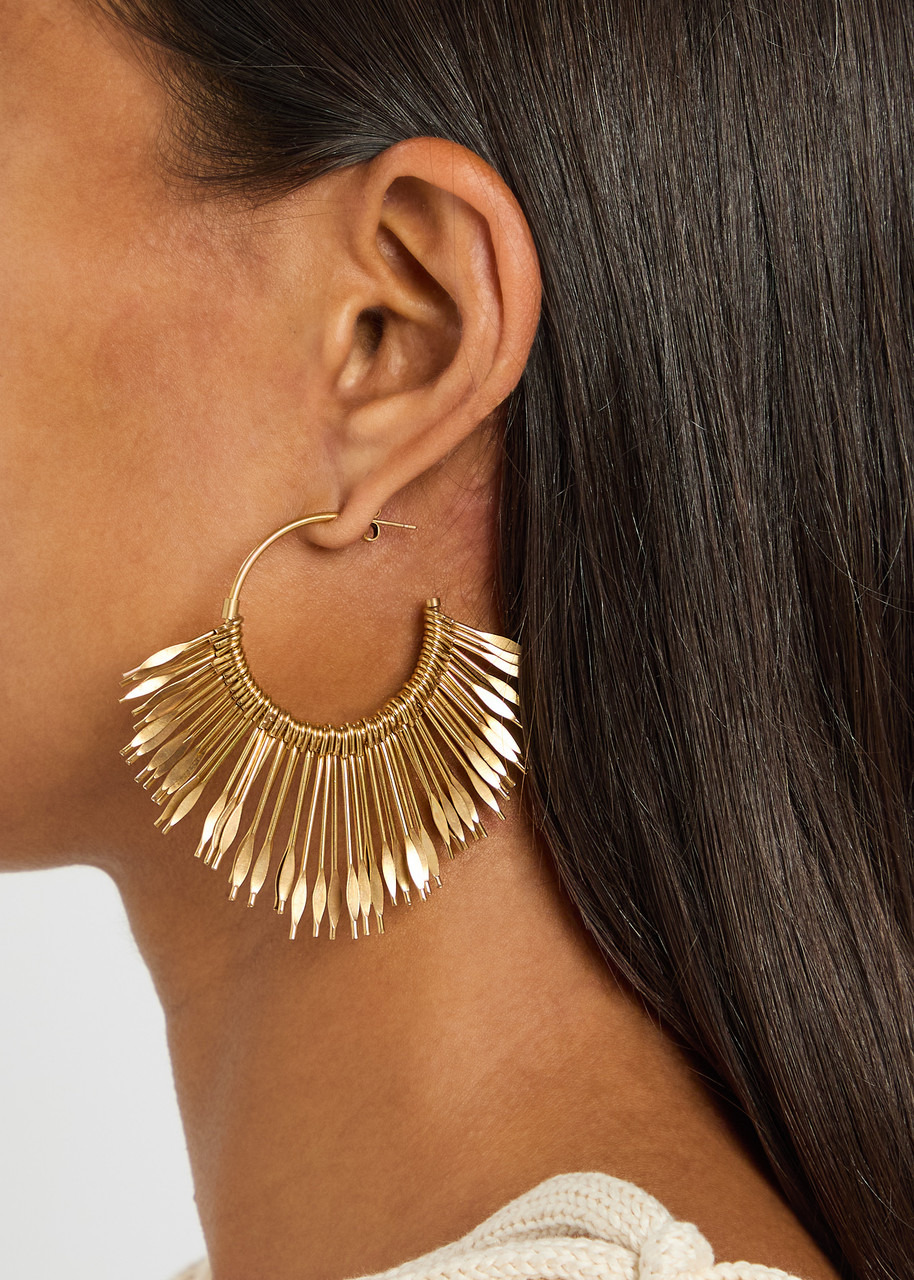 Isabel Marant Aria Fringed Hoop Earrings - 2