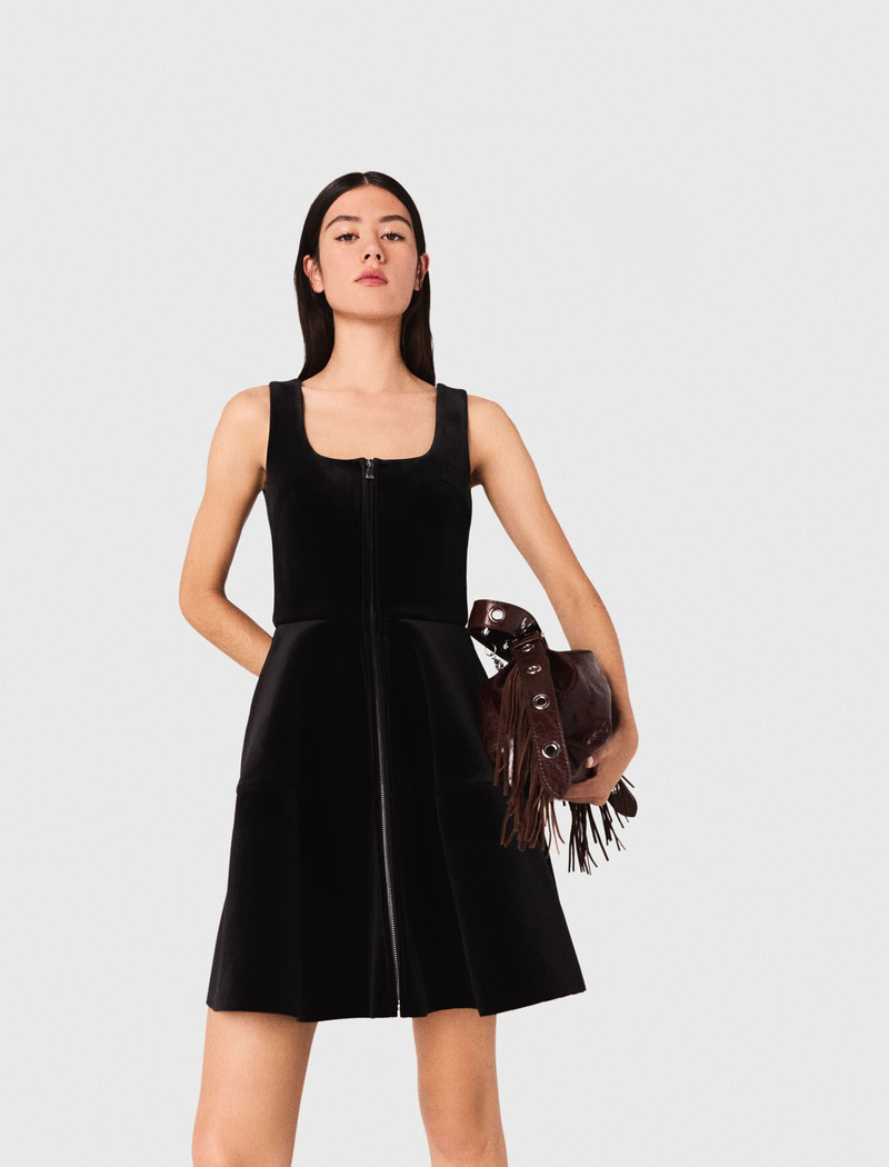 Mini velvet skater dress 5