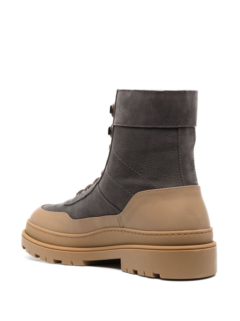 lace-up leather boots - 3