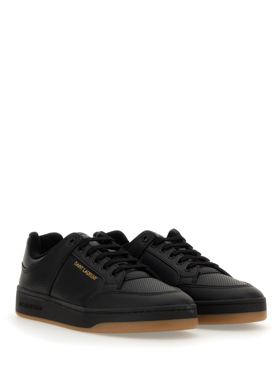 SL/61 LEATHER AND SUEDE SNEAKERS - 2