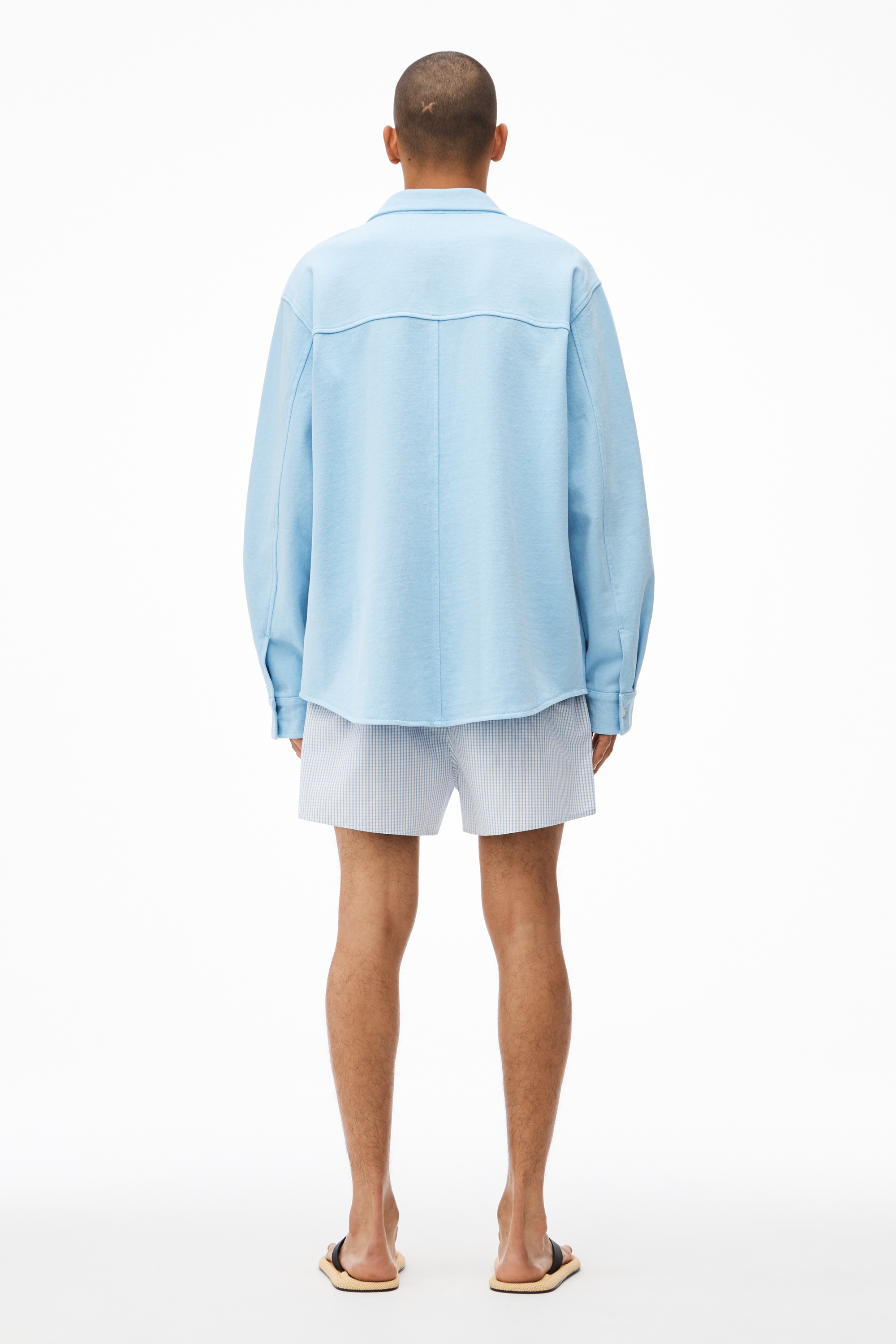 OVERSIZED SHIRT IN COMPACT JERSEY - 5