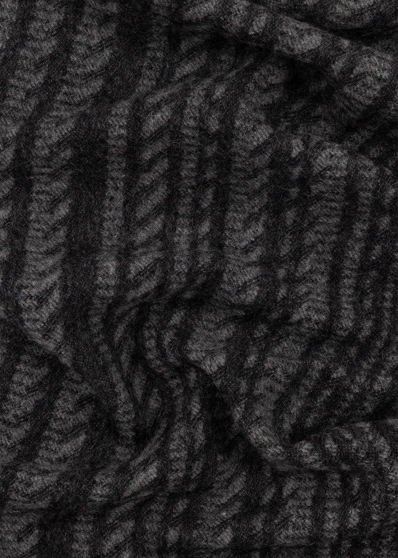 'Signature Stripe' Trim Leather Gloves & Wool Scarf Gift Set 5