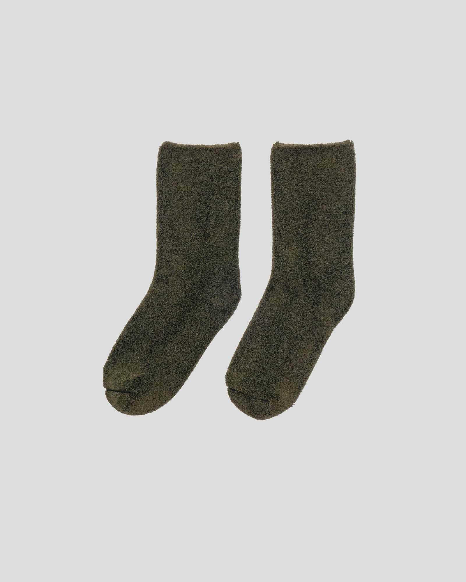 Buckle Overankle Socks - Textured Organic Cotton - 5