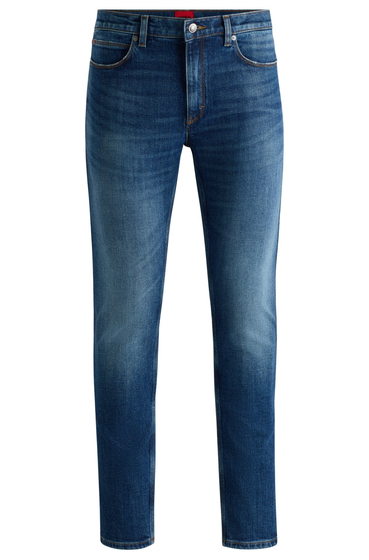 EXTRA-SLIM-FIT JEANS IN BLUE COMFORT-STRETCH DENIM - 1